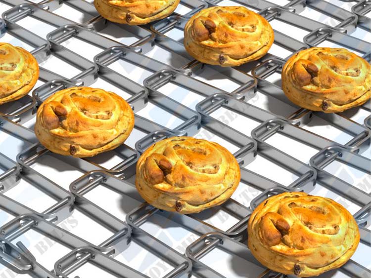 Flat wire belts for Baking industry